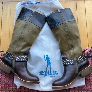 Spirit by Lucchese Womens Riding Cowboy Tall Boots - never worn